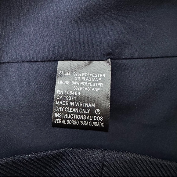 TAHARI Navy Long Fit Stretch Professional Blazer Jacket NWT Women’s Size 8 - Picture 7 of 9